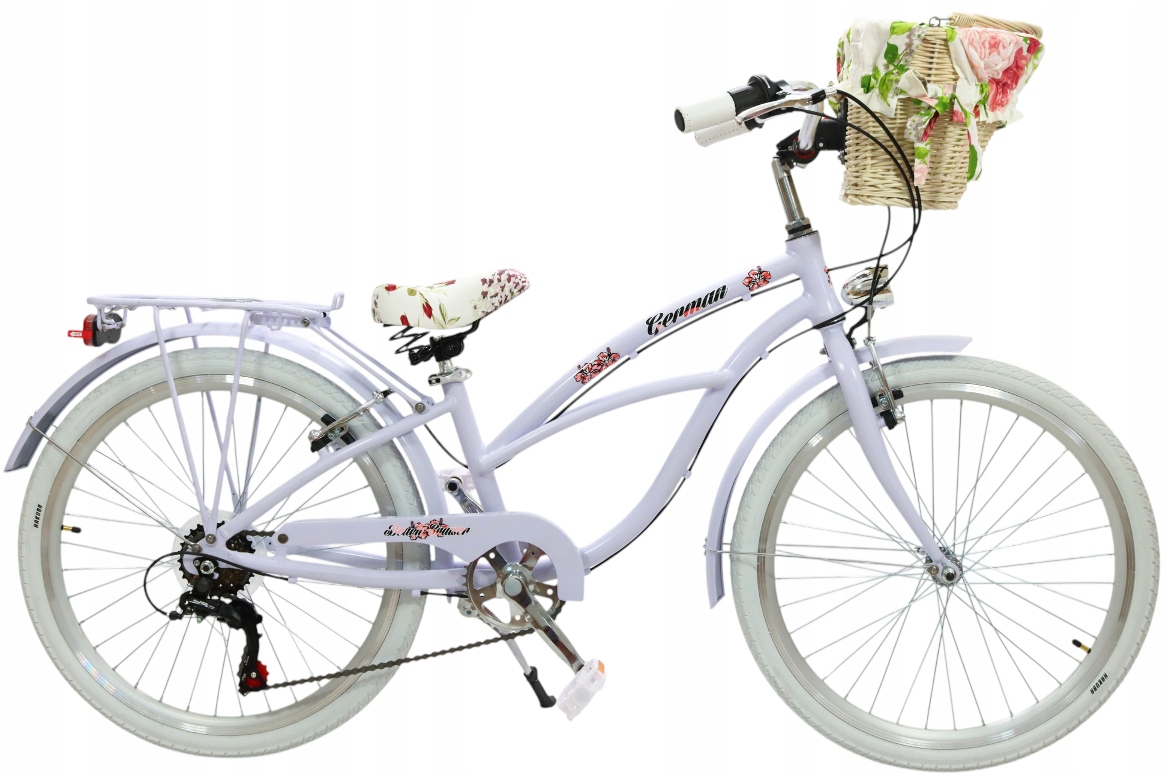 Aluminiowy Fioletowy 24 Cale Rower beach cruiser na komunię dla dziewczynki