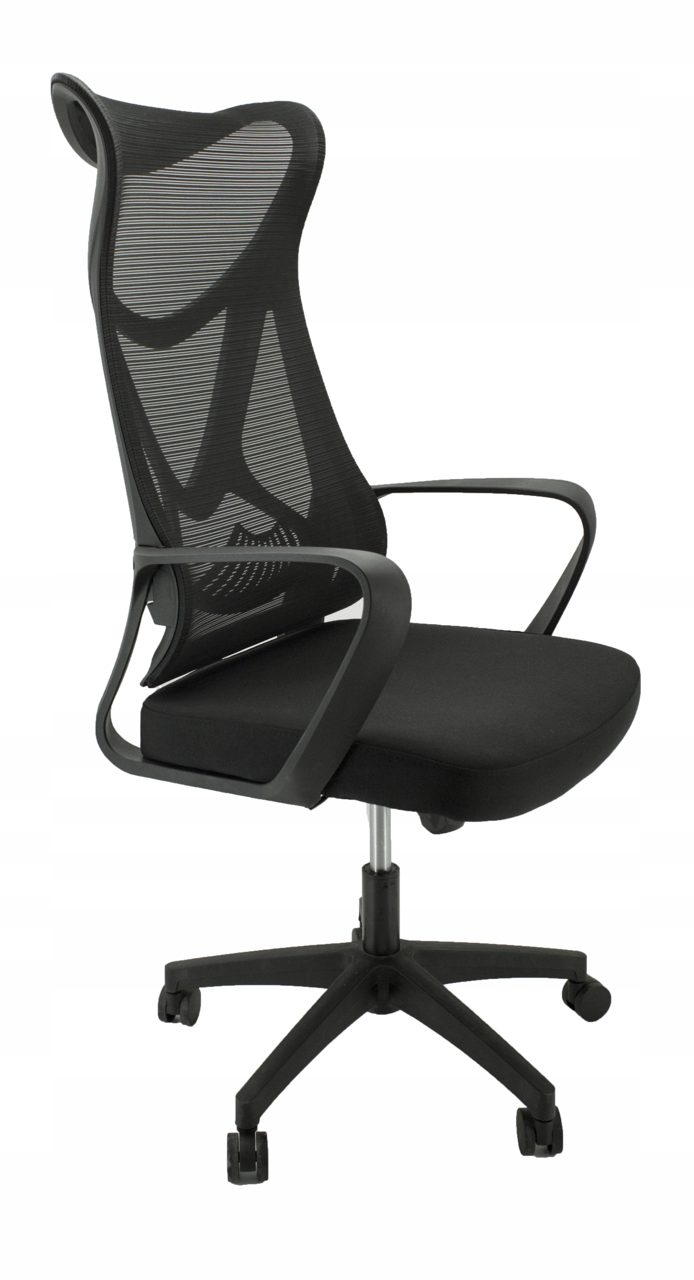 FOTEL BIUROWY OBROTOWY KRZESŁO BIUROWE MIKROSIATKA Głębokość mebla 55 cm