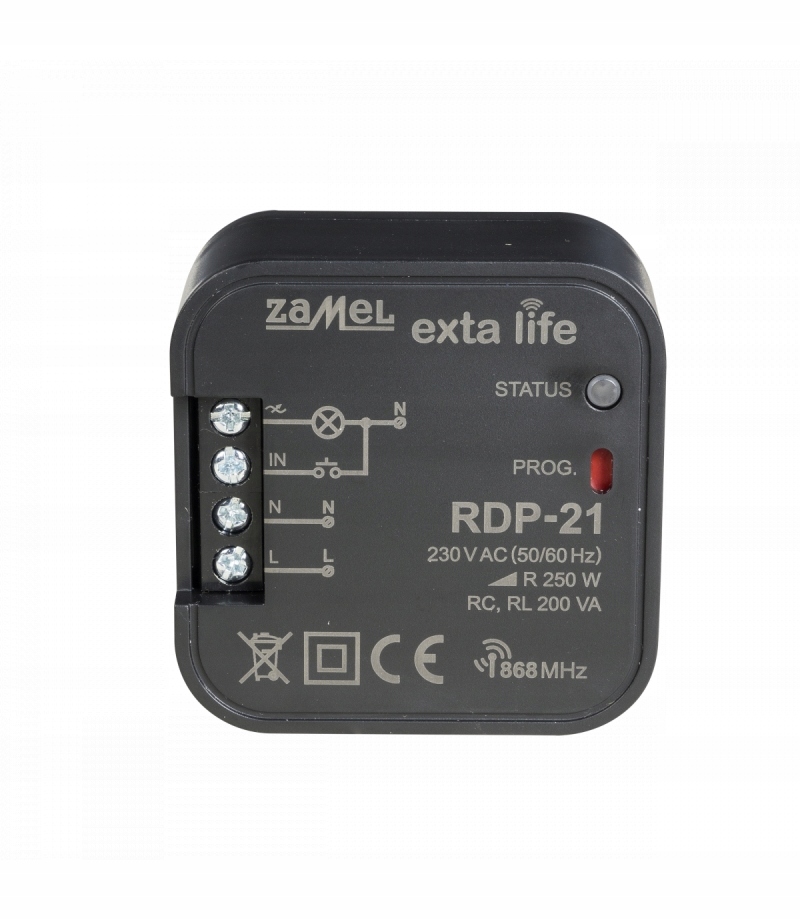

Radiowy ściemniacz Led RDP-21 do puszki Exta Life
