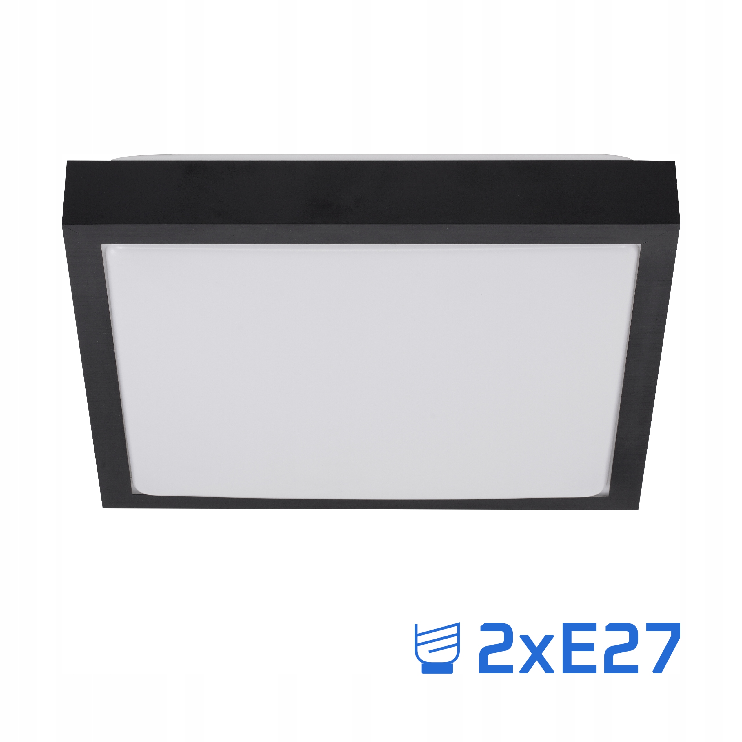 Plafon LED 2x E27 oprawa LAMPA panel CZUJNIK RUCHU MIKROFALOWY Rodzaj plafon