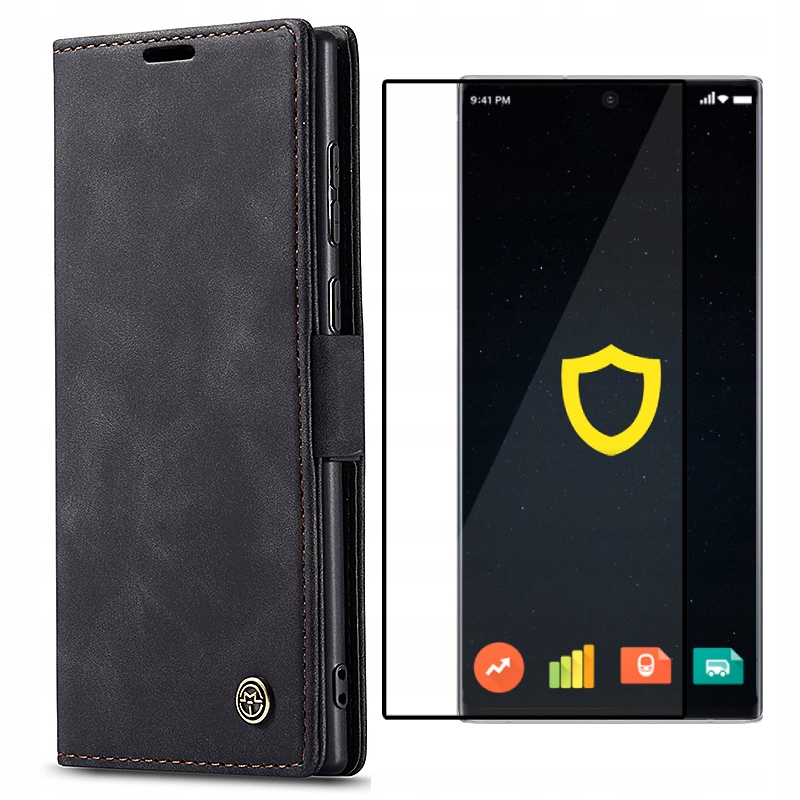 

Etui, Case, Skóra Do Galaxy S22 Ultra Szkło 3D
