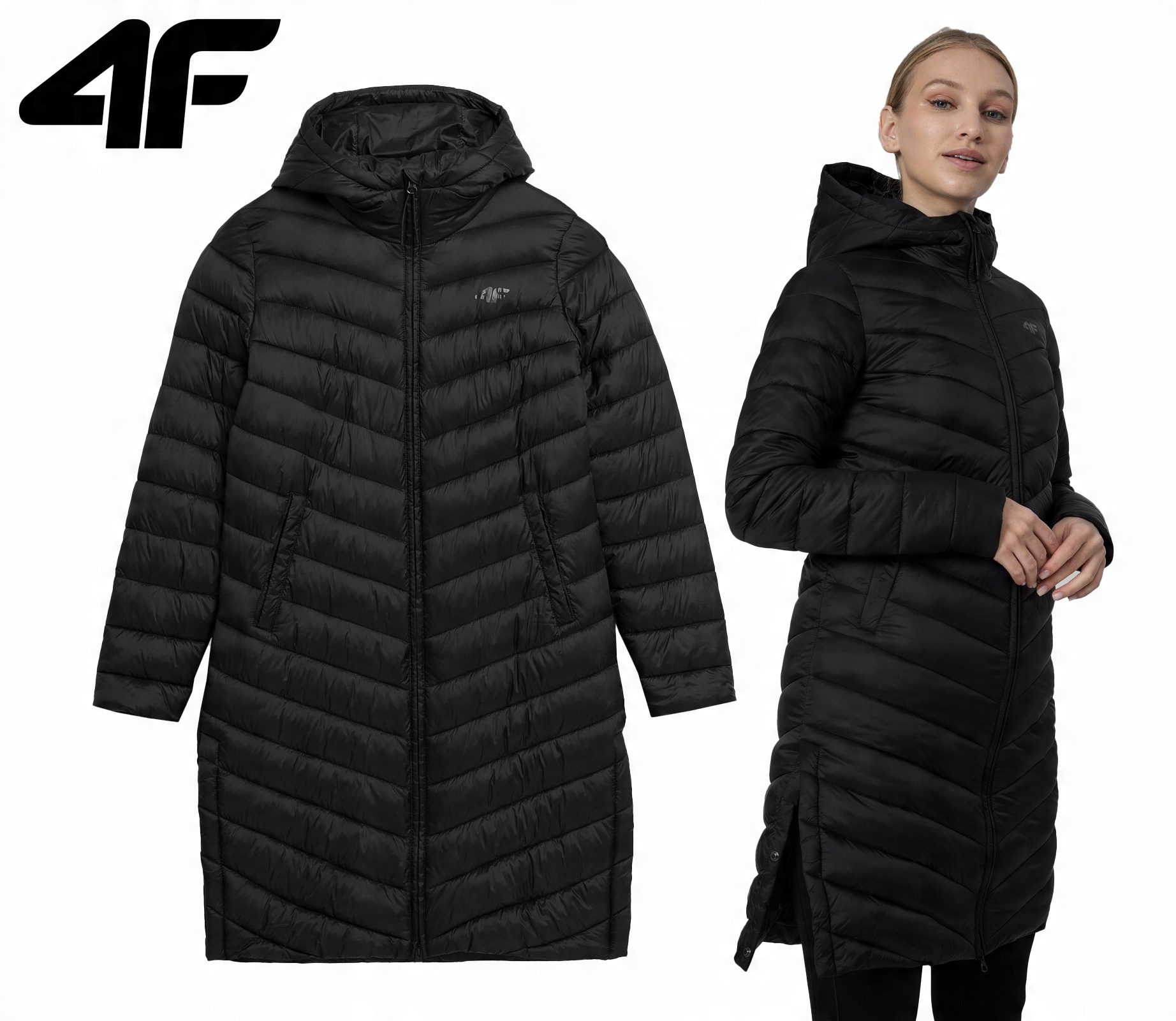 

4F Płaszcz Pikowany Damski KUDP015 Z22 XXL