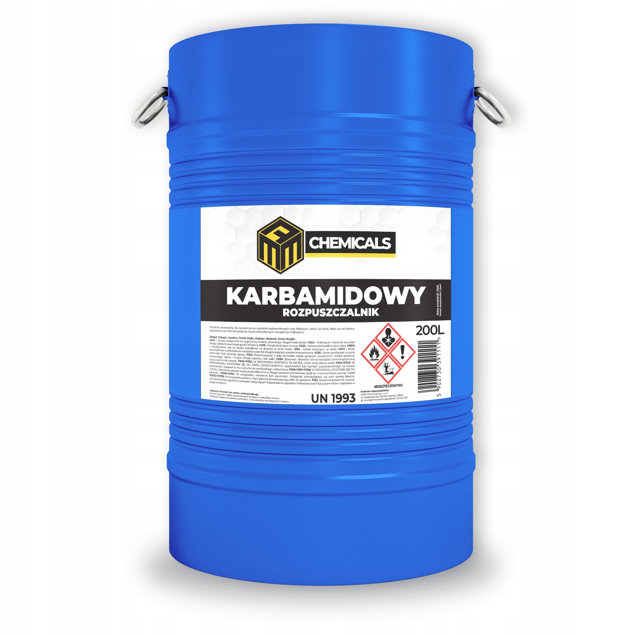 Karbamidový Rozpouštědlo 200 L pro barvy karbamidových laků na kov