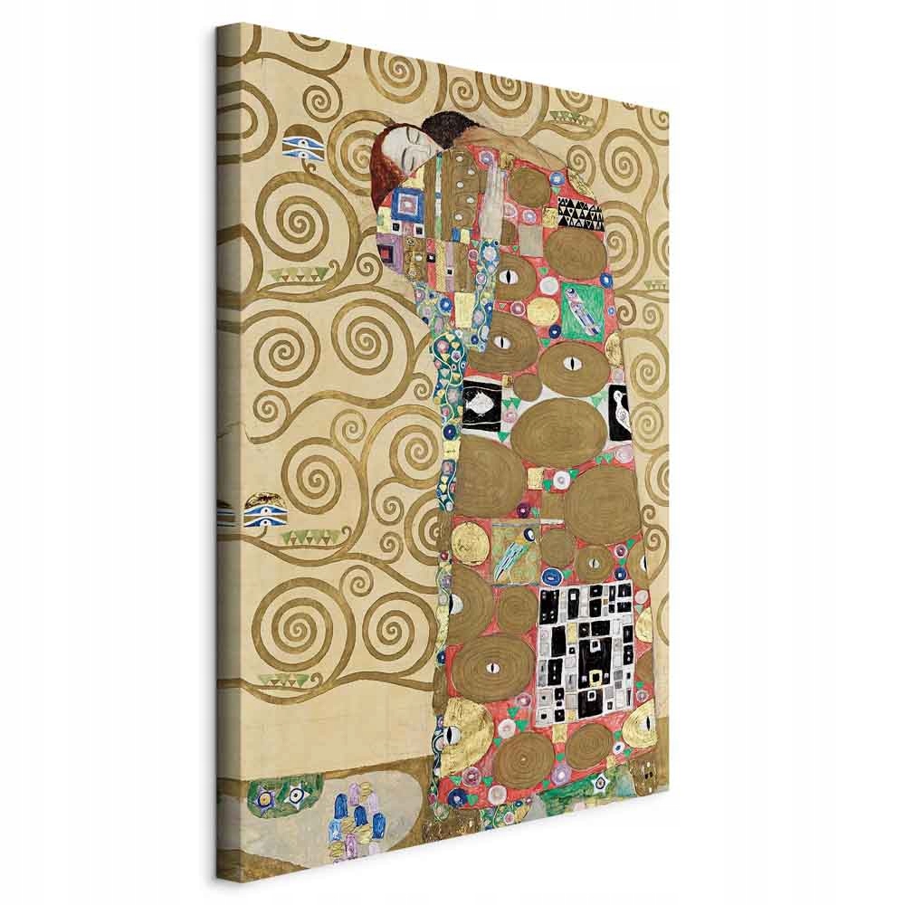 Gustav Klimt Splnění Obraz Na Plátně Abstrakce Do Kanceláře Obývacího Pokoje 80x120