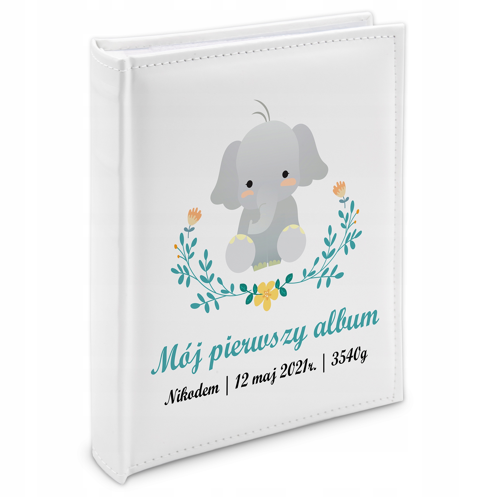 Album Bílá Eko Kůže Dárek Na Křtiny Šitý Vz