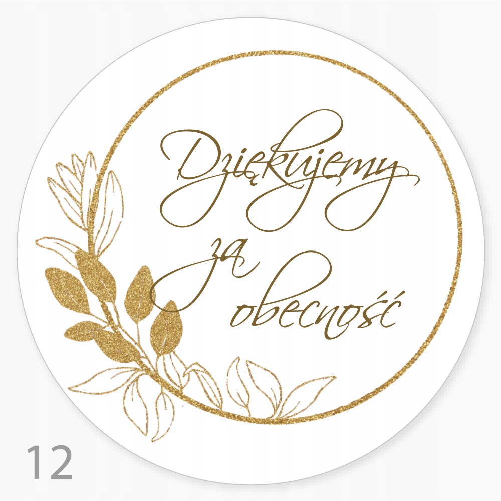 

Naklejki Dziękujemy Za Obecność Bierzmowanie 24szt