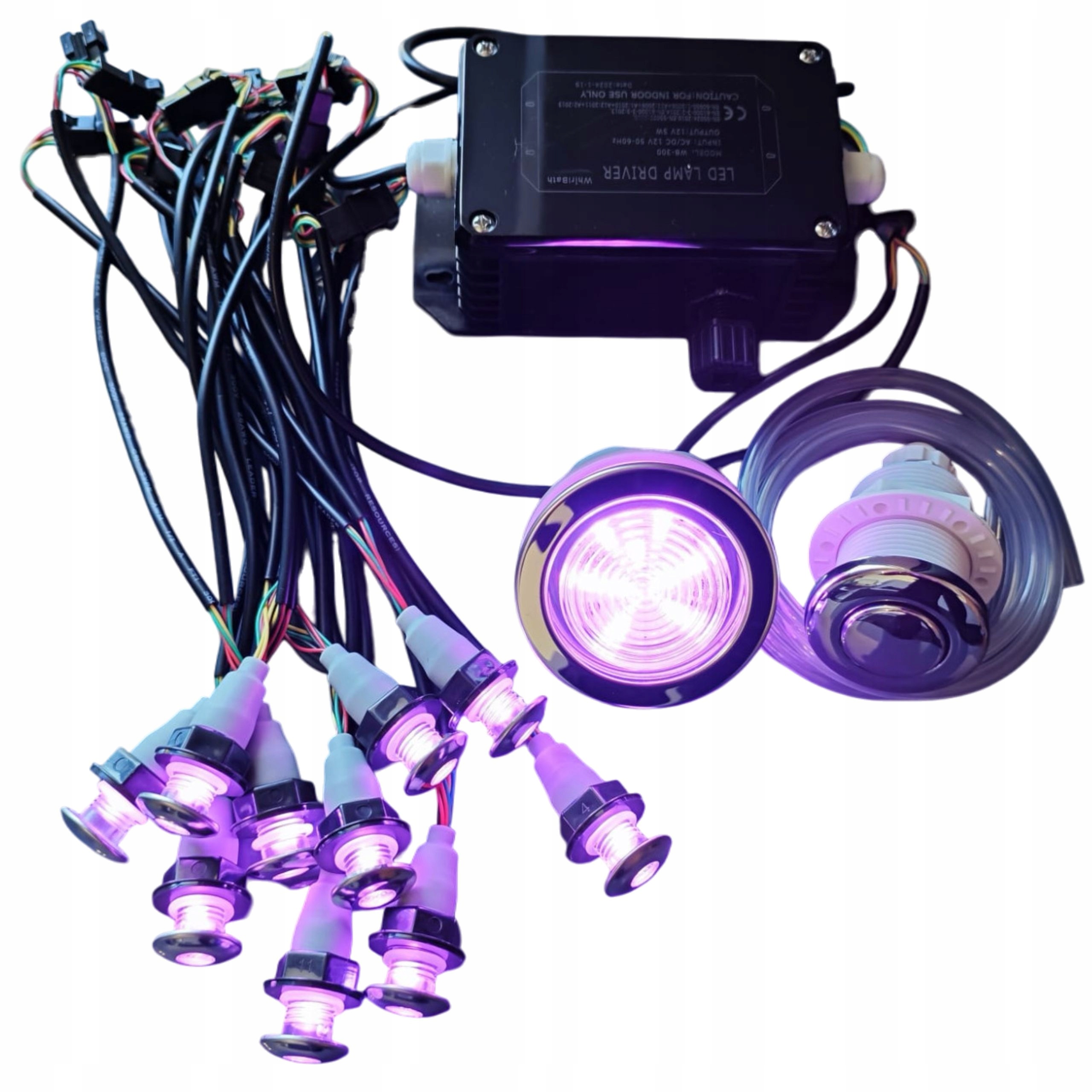 Led osvetlenie Podvodný viacfarebný set pre záhradnú vaňu