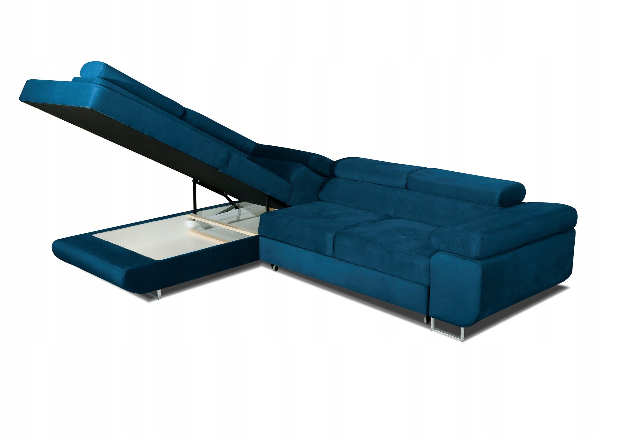 Narożnik ASTON funkcja spania regulowane zagłówki Szerokość mebla 275 cm