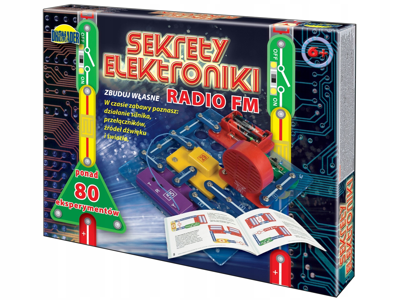 Sekrety elektroniki 80 eksperymentów + RADIO FM MAŁY ELEKTRONIK UKŁADY