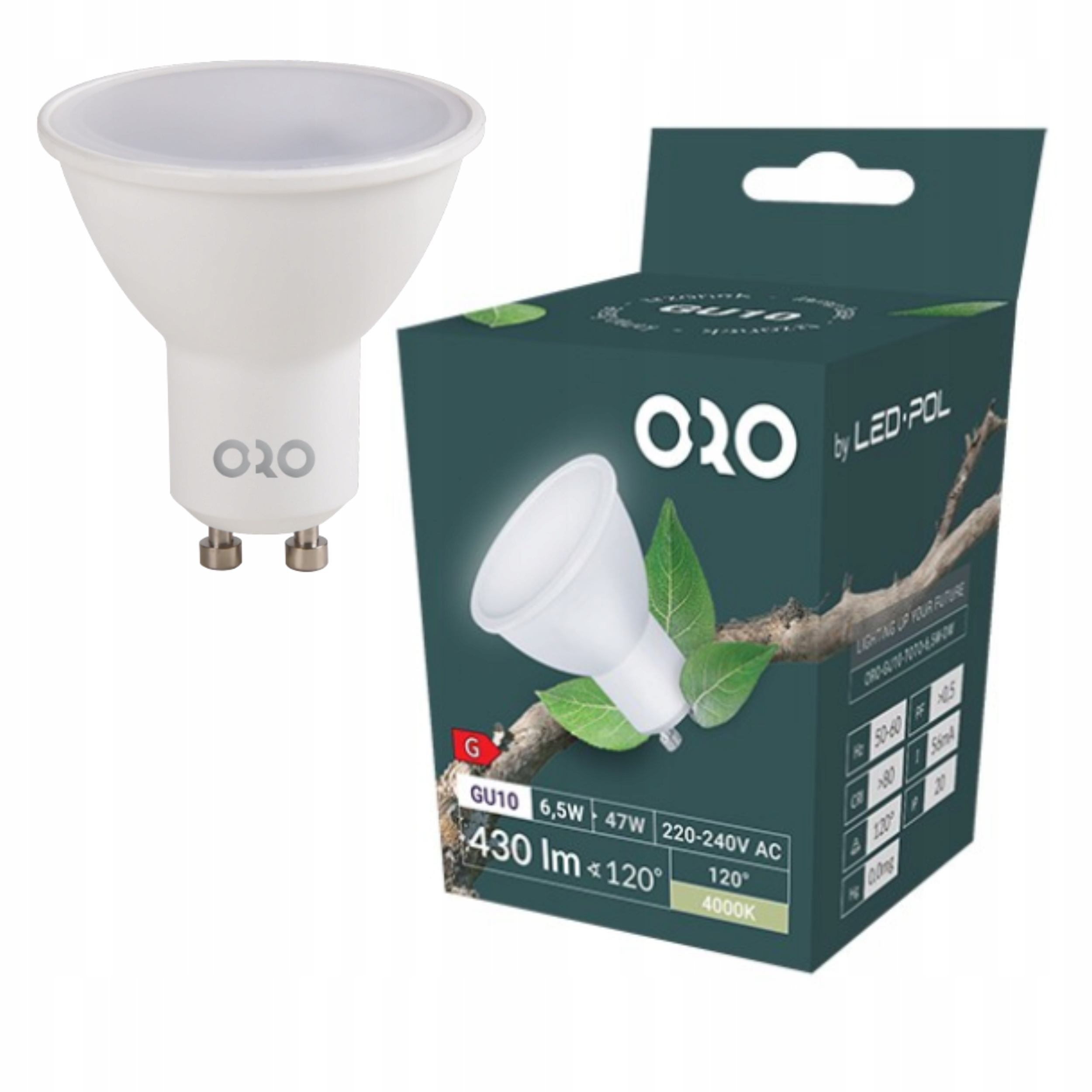 Sada 10 X Led Žárovka GU10 430LM 6,5W Dvoudenní Barva