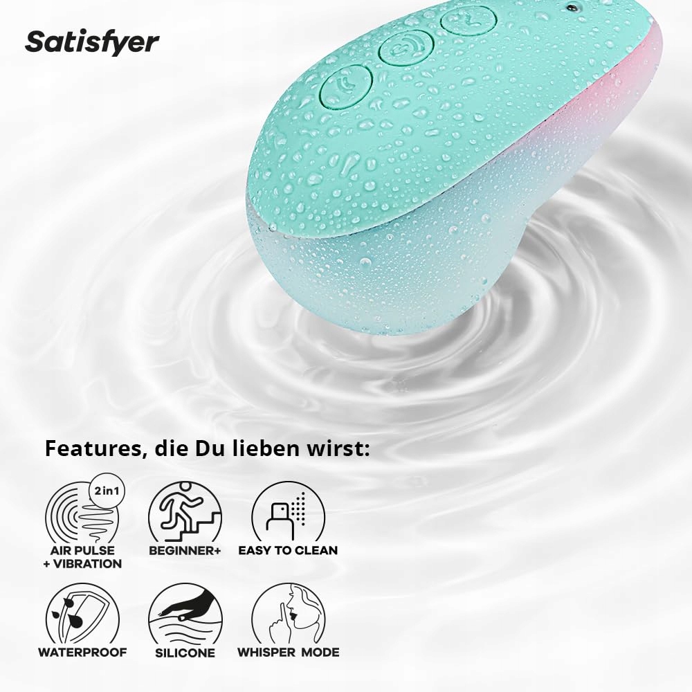 SATISFYER Pixie Dust Masażer Klitorisu Technologia Air Pulse Wodoodporny — miniatura 4