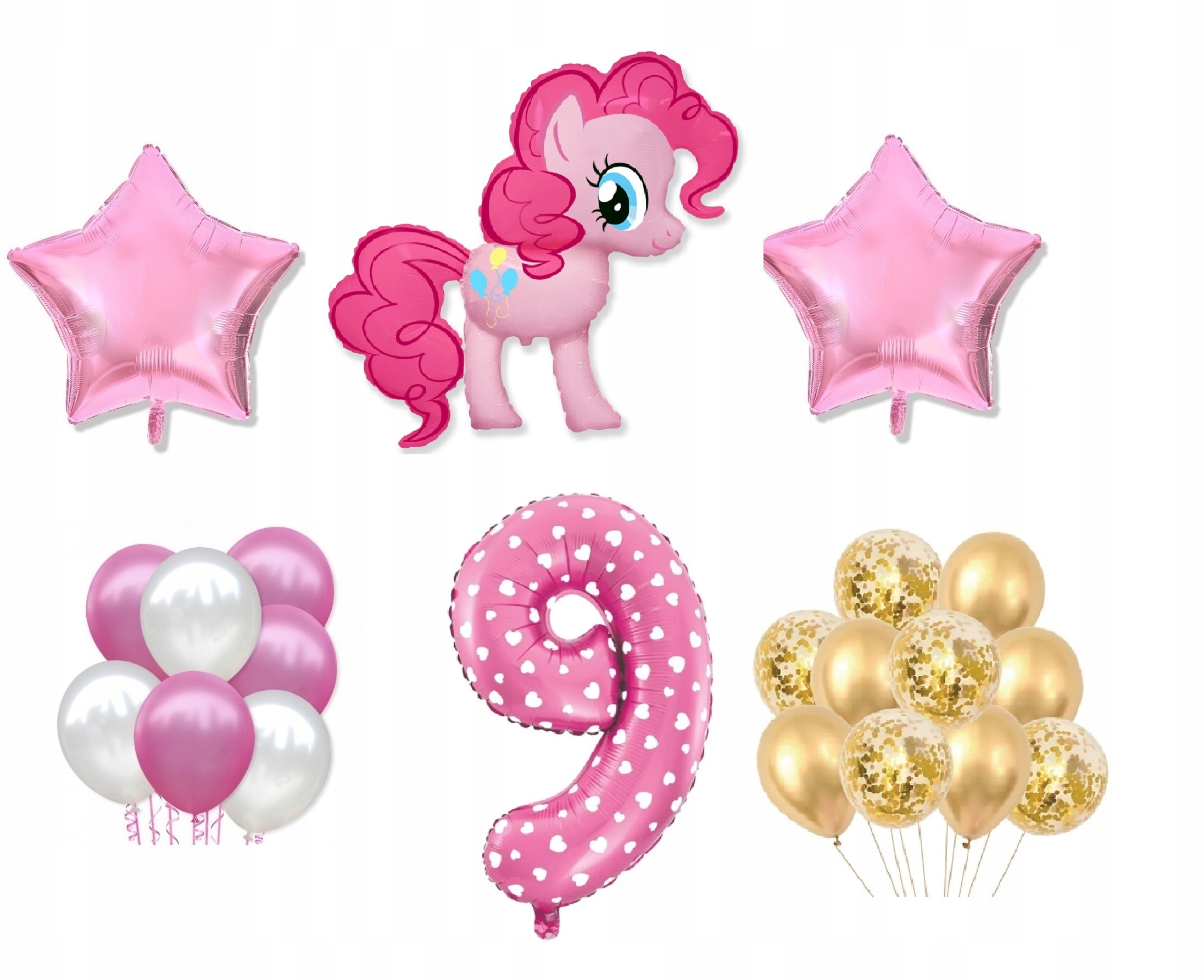 

Mini Zestaw My Little Pony 9 Urodziny Balony Kucyk
