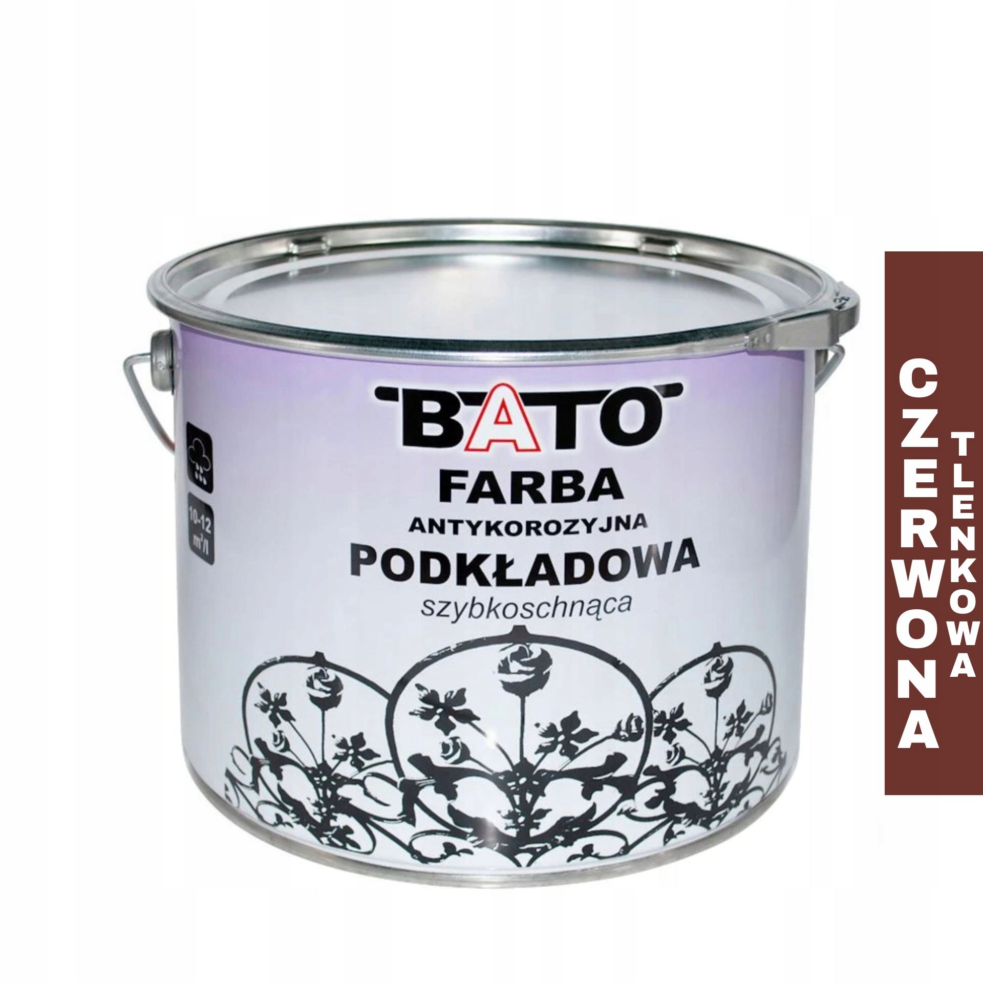 Barva antikorozní barva Bato Červená oxidová, rychleschnoucí, 10 l