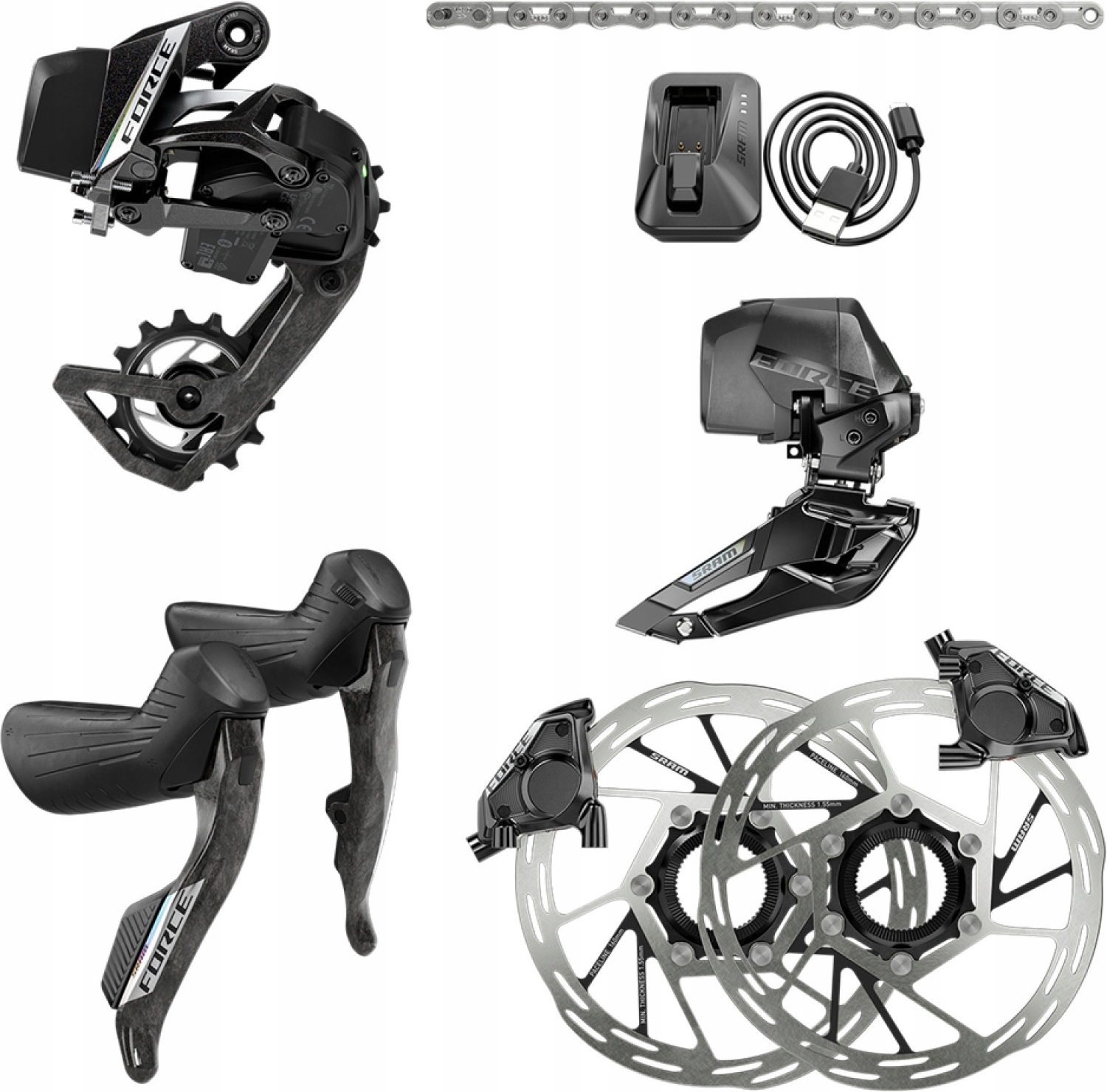Sada pohonu Sram Force eTap Axs 2x12s Kit Axs 00.7918.382.001