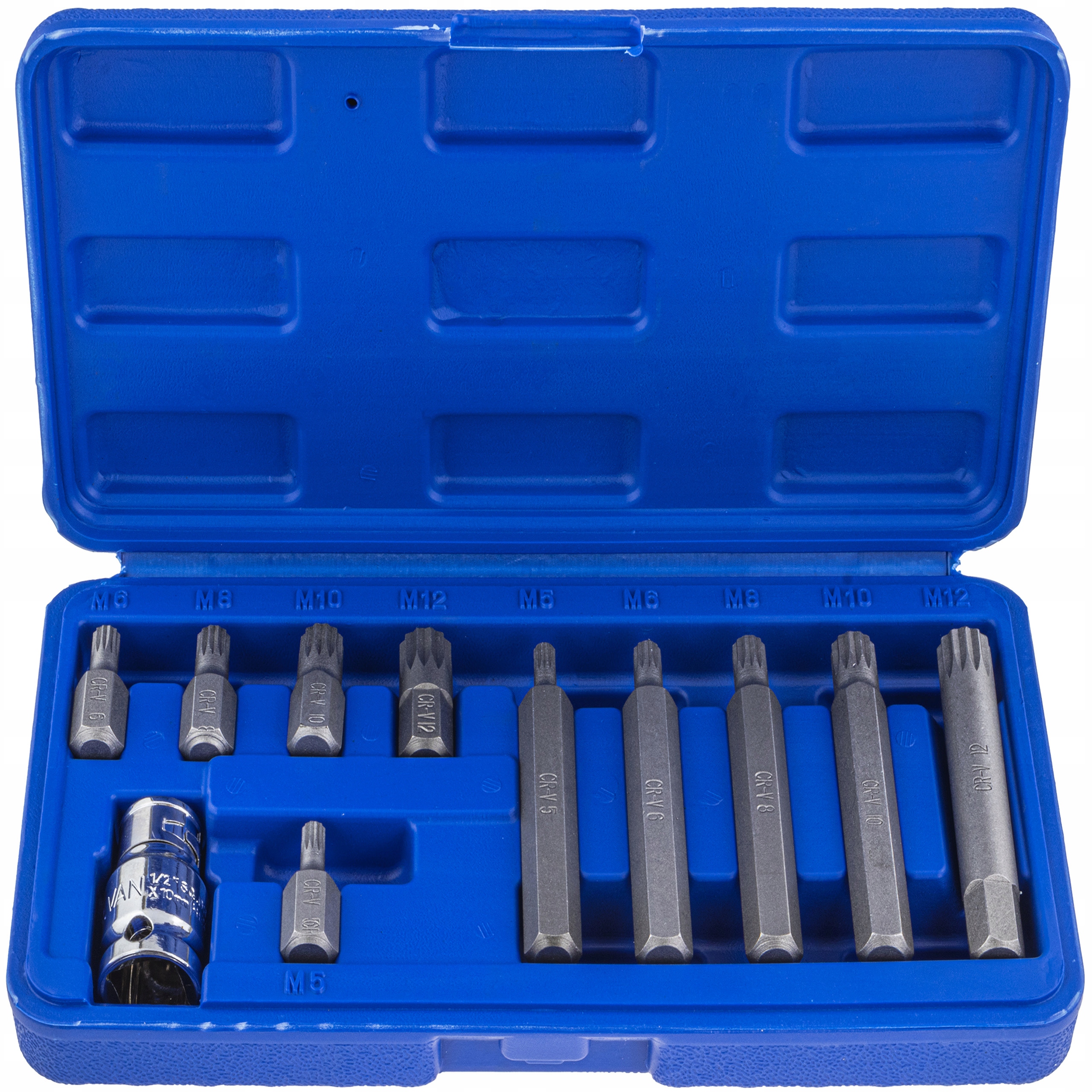 Klucze Końcówki Wkrętakowe Bity Spline M5-M12 3/8 1/2 11 El 30MM 75MM