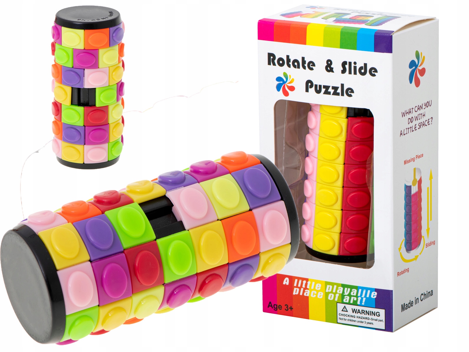 Układanka logiczna łamigłówka walec obrotowy L