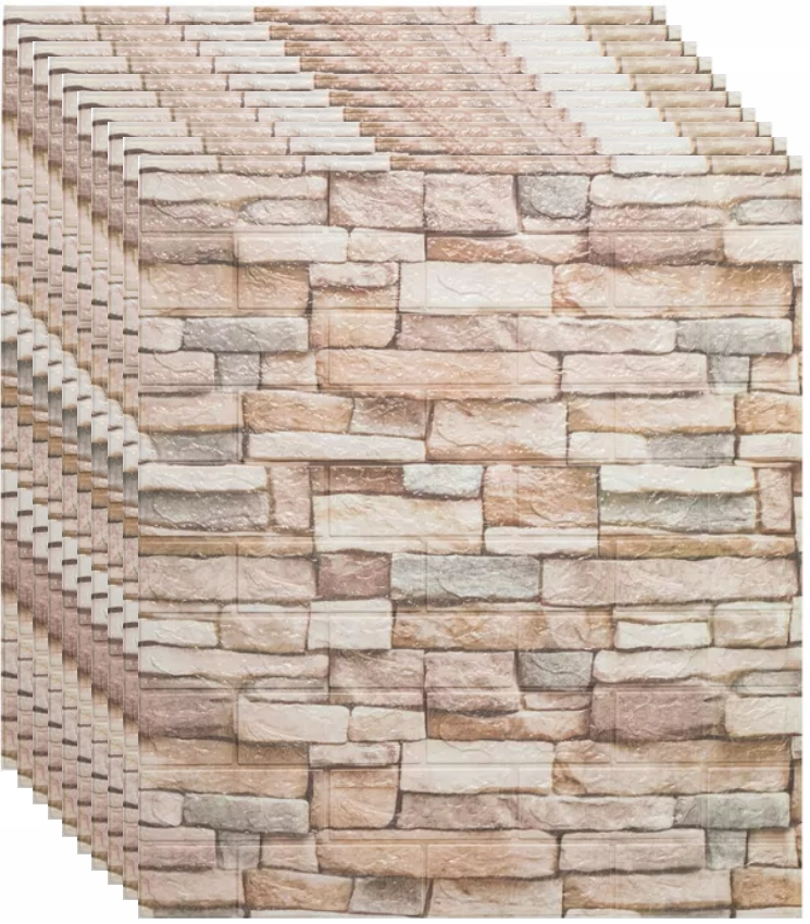 

x10 Panele 3D Ścienne Samoprzylepne Cegła Tapeta