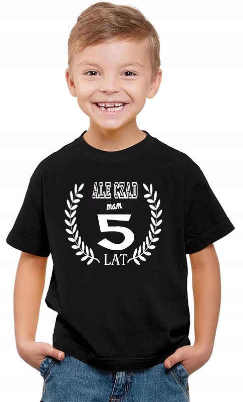 

Koszulka T-shirt urodzinowa Ale Czad Mam Już 5 Lat
