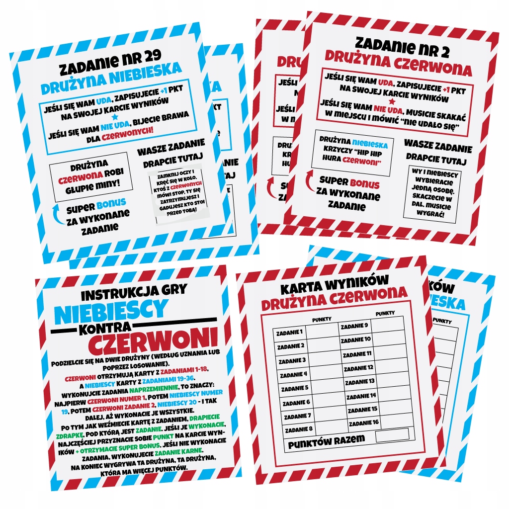 

Grywalizacja dzieci Zabawa gra Zdrapki Zadania