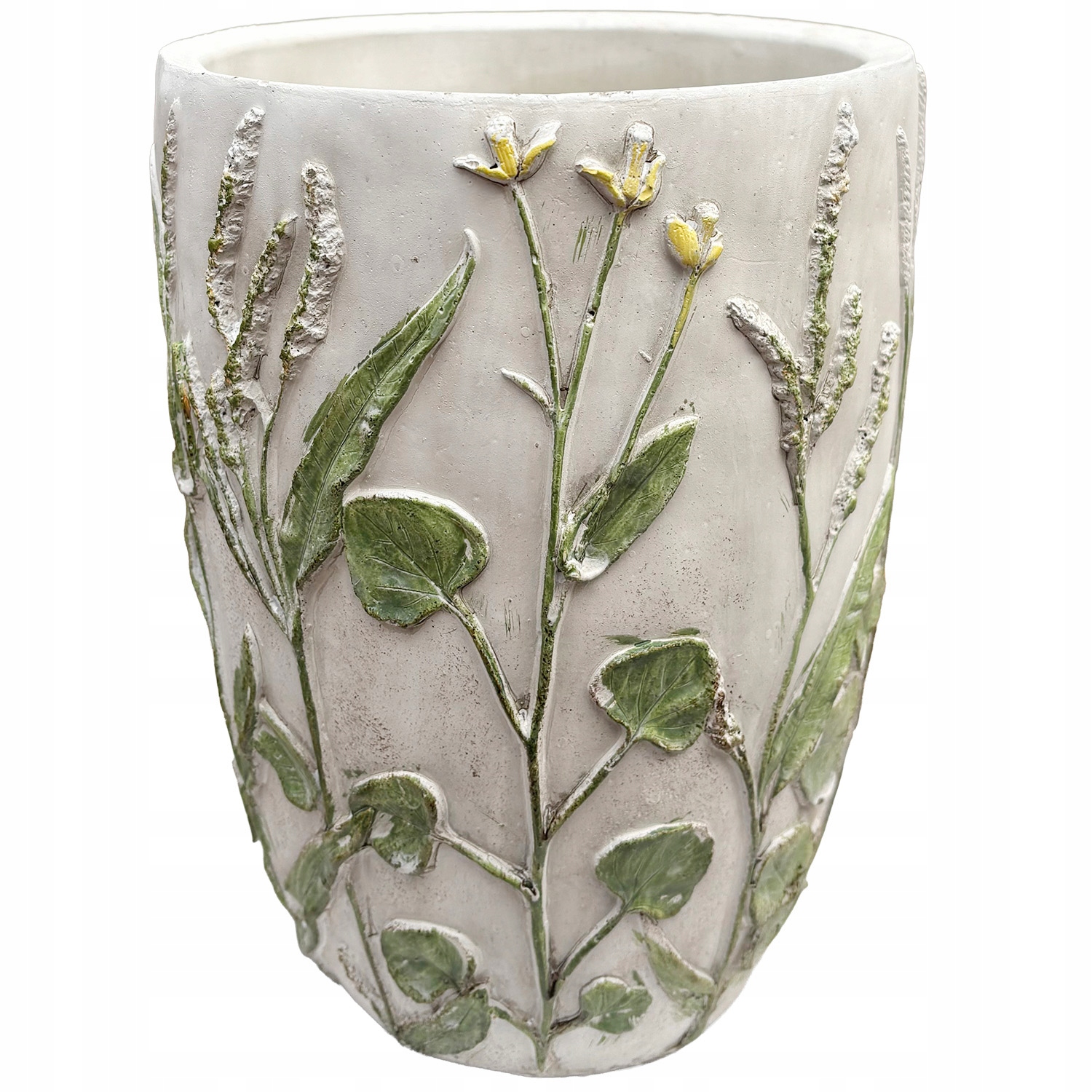 Květináč Betonová Vysoká 20 cm na květiny vřesy bonsai balkon do obývacího pokoje