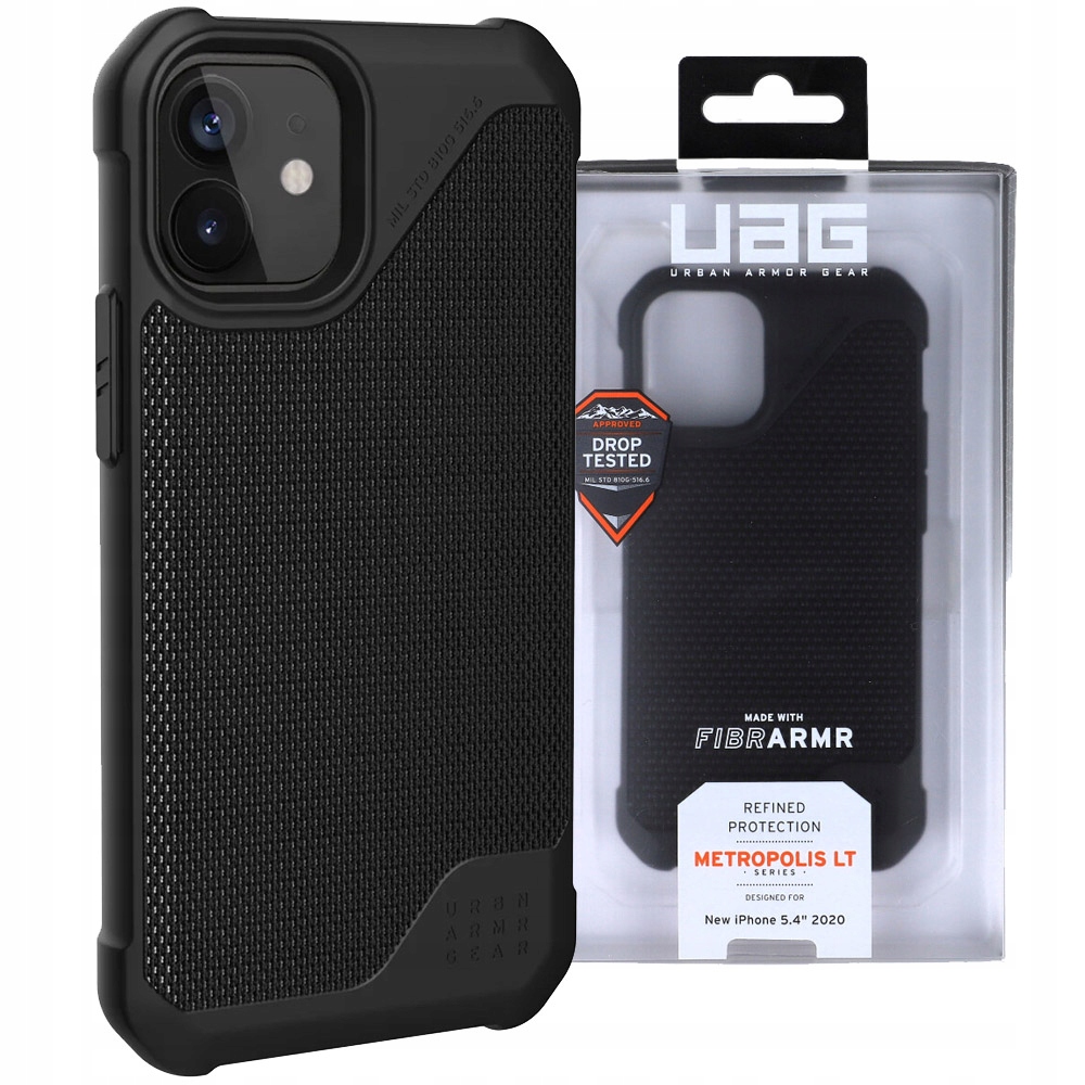 

Etui Uag do iPhone 12 Mini, pokrowiec, M Lt Fibr