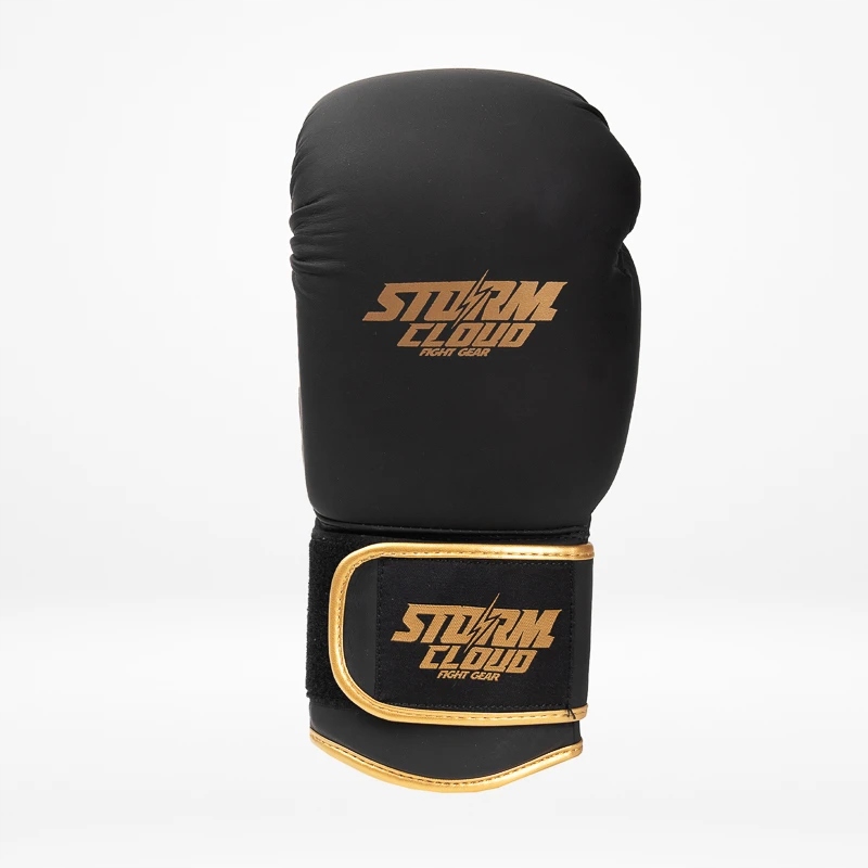 StormCloud Rękawice Bokserskie Boxing Pro Czarne/Złote 10 oz Stan opakowania oryginalne