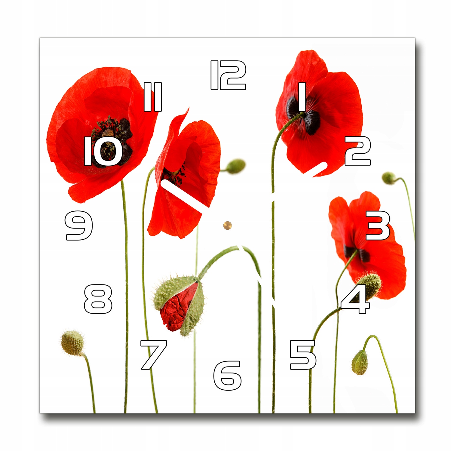 

Piękny szklany zegar idealny na prezent Maki 30x30