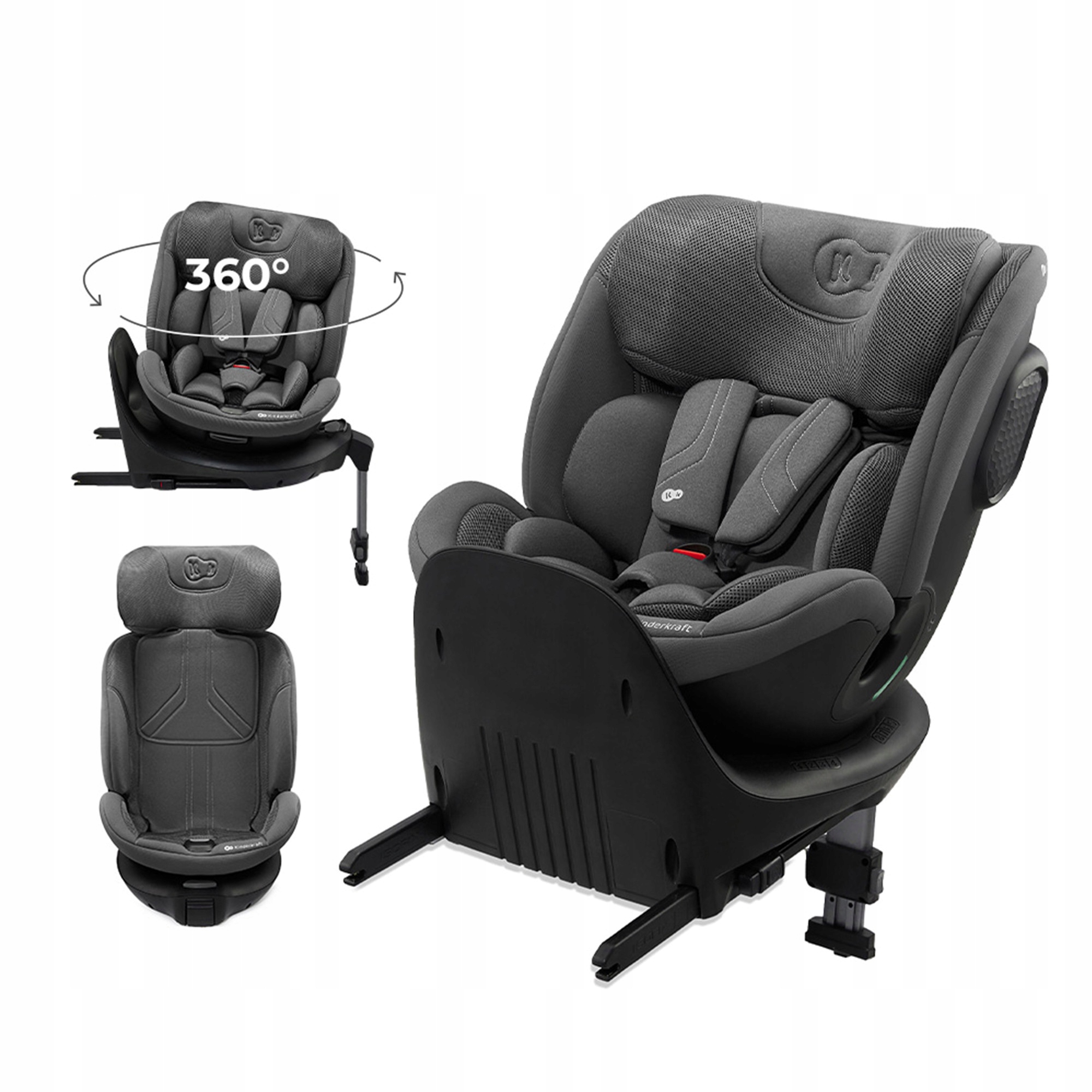 Fotelik samochodowy Xrider 2 i-Size 40-125 cm Isofix Kinderkraft szary