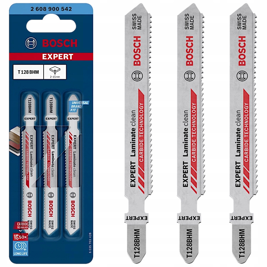 

Brzeszczoty do laminatu 92mm 3szt. Expert Bosch