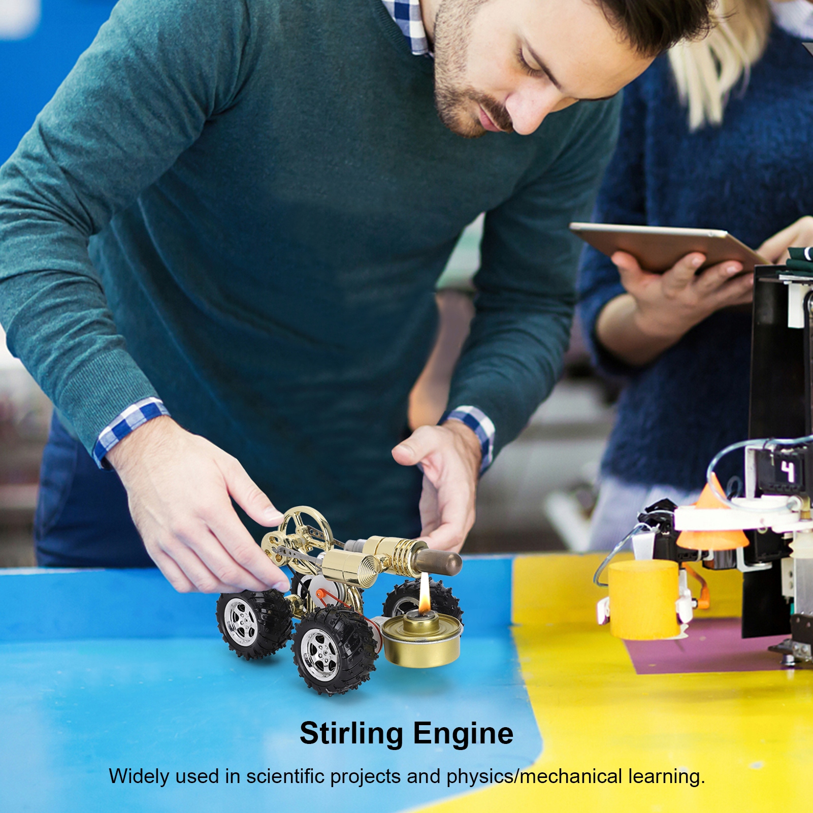 GOTOWY MODEL GENERATOR SILNIK STIRLINGA Marka bez marki