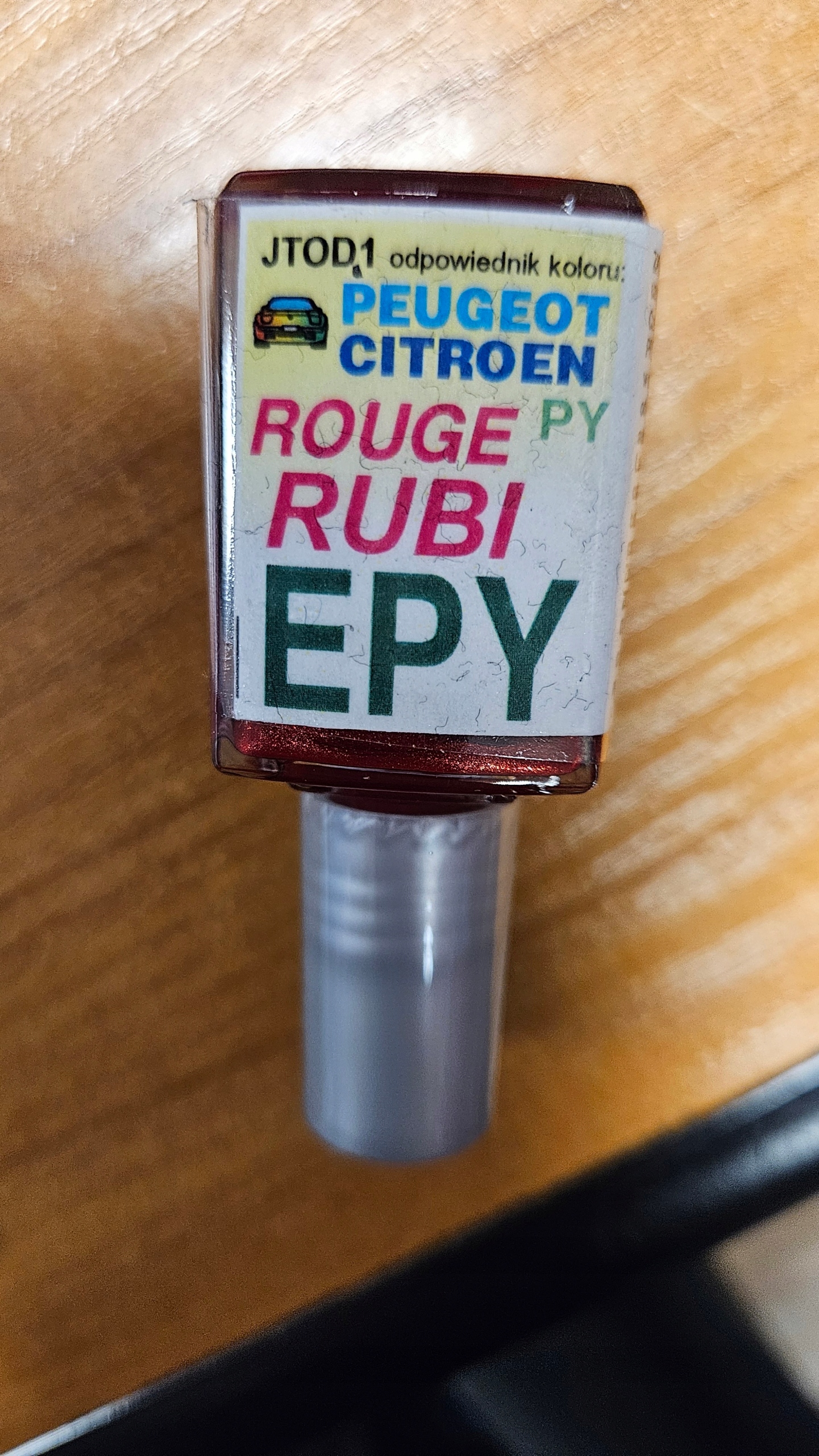 Zaprawka Lakiernicza Peugeot Citroen Epy Rouge Rubi