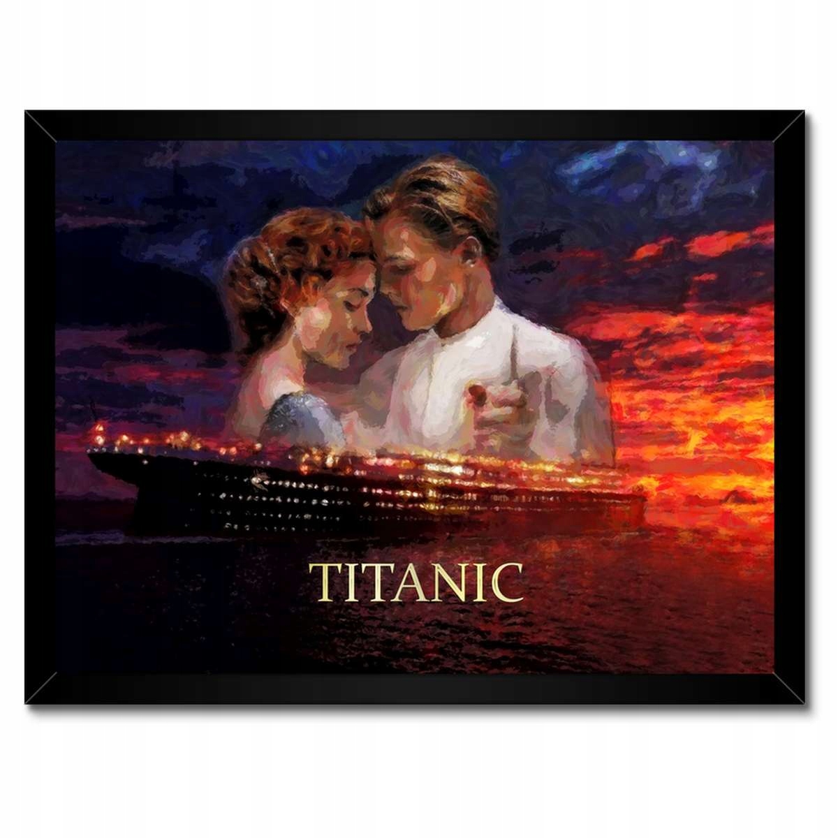 Plakáty v rámu 40x30 Titanic Loď Nápis