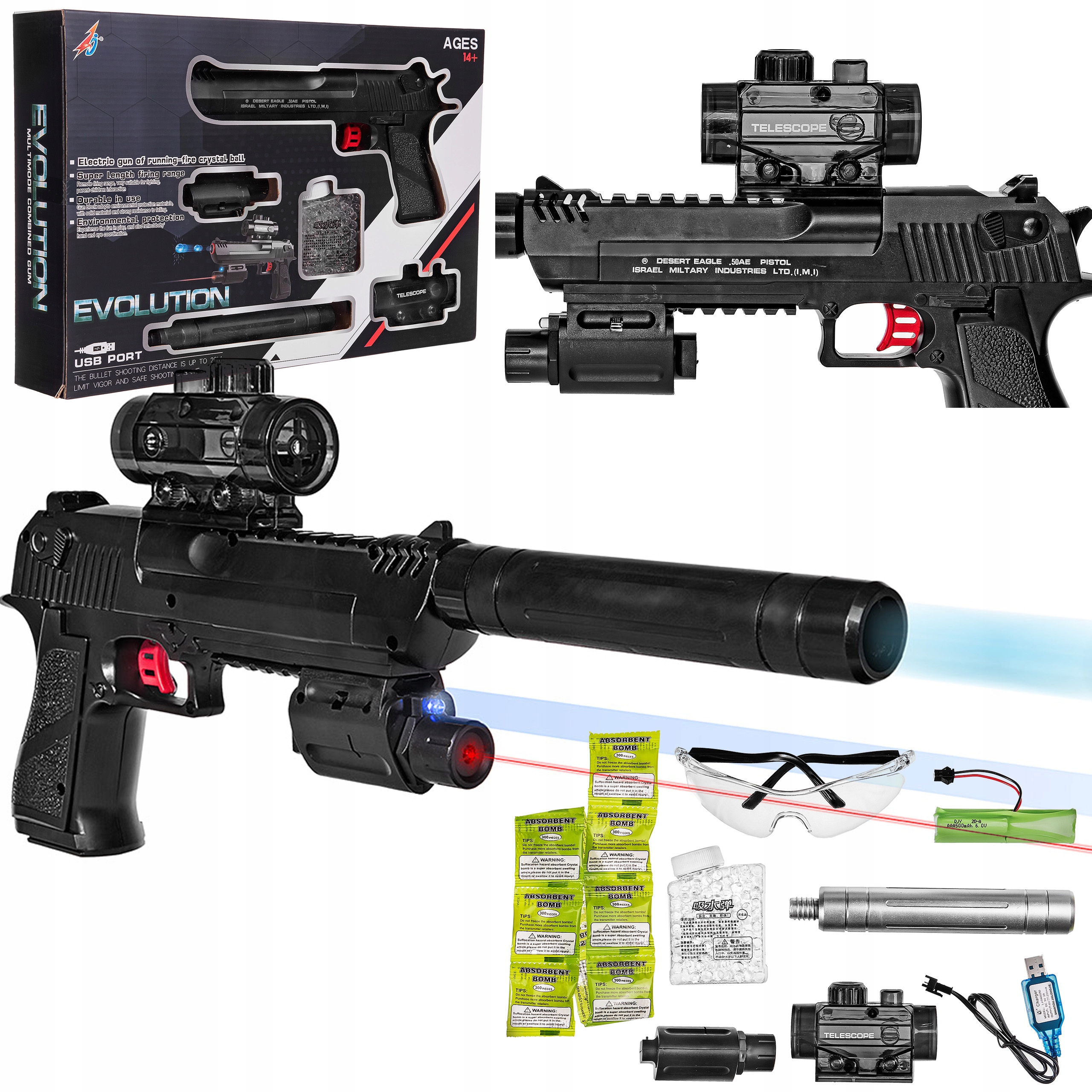 _ KARABIN PISTOLET MP AUTOMAT KULKI ŻELOWE_EAGLE Rodzaj pistolety