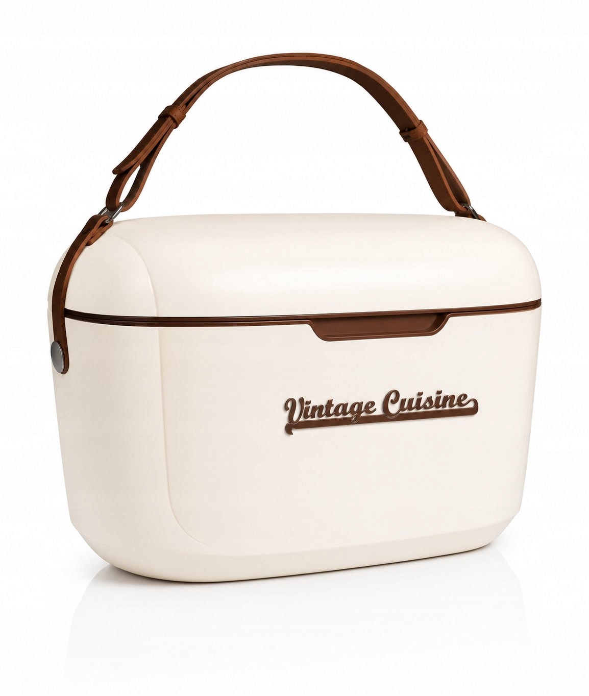 Přenosná turistická lednička Vintage Cuisine Retro 18,8 L Piknik Béžová