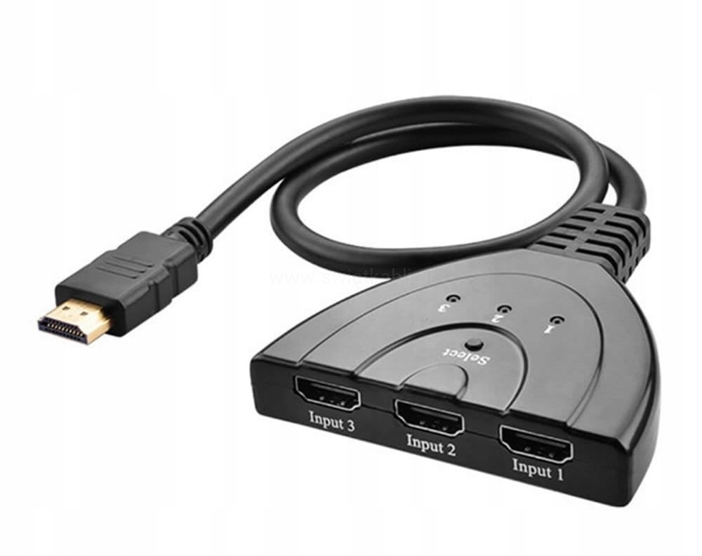 

Rozdzielacz 3x Hdmi 4k Splitter 1080p Switch