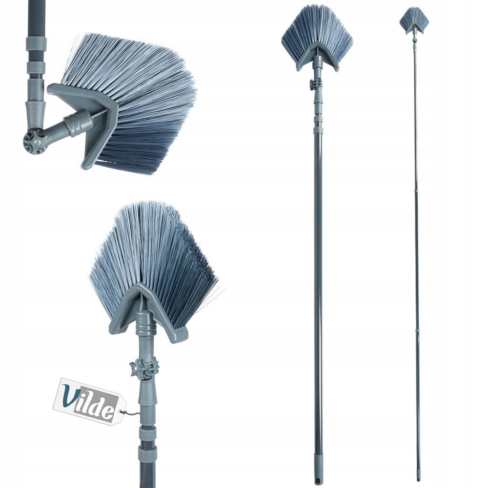Teleskopická metla na prach a pavučiny trojúhelníková 140-327 cm /Vilde