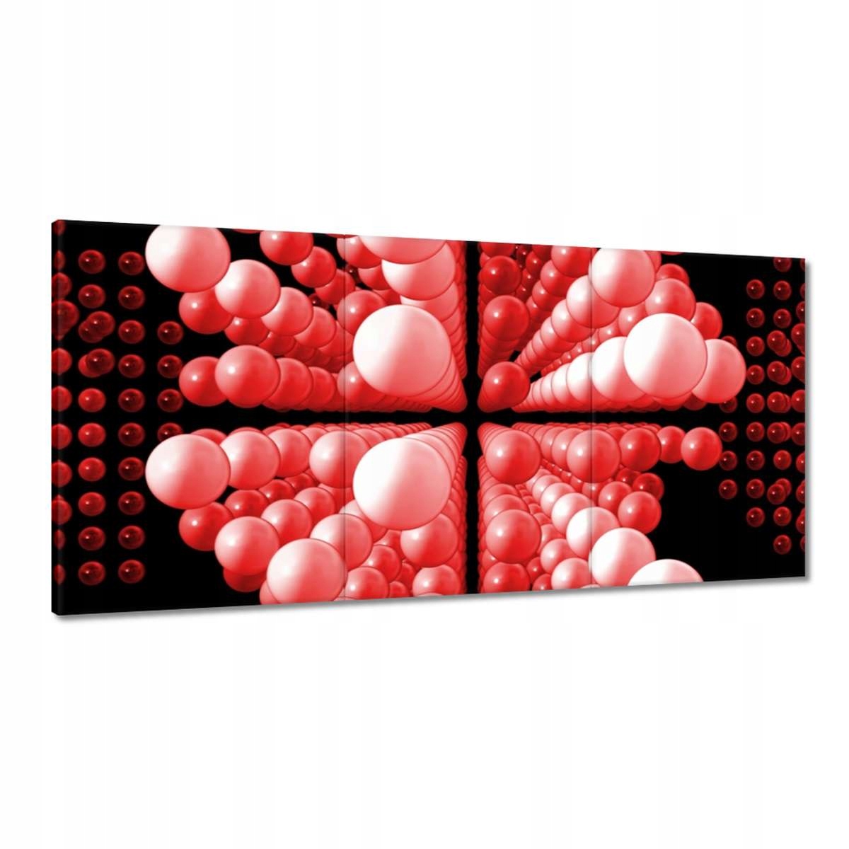Obrazy 180x90 Červené guličky Matrix