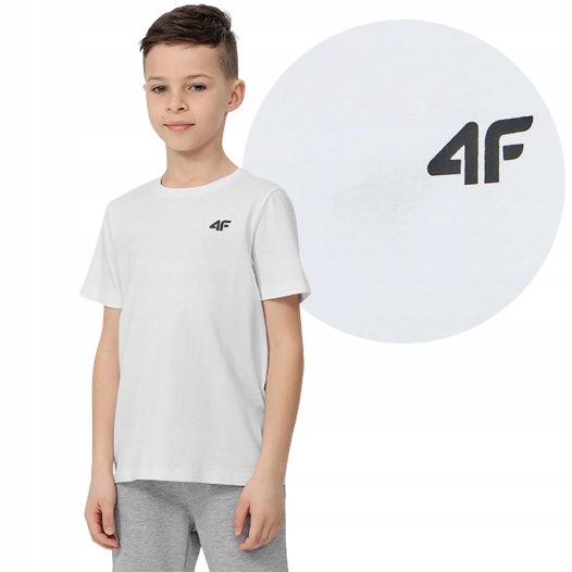 

Koszulka T-shirt Chłopięcy 4F JTSM001-10S r.128