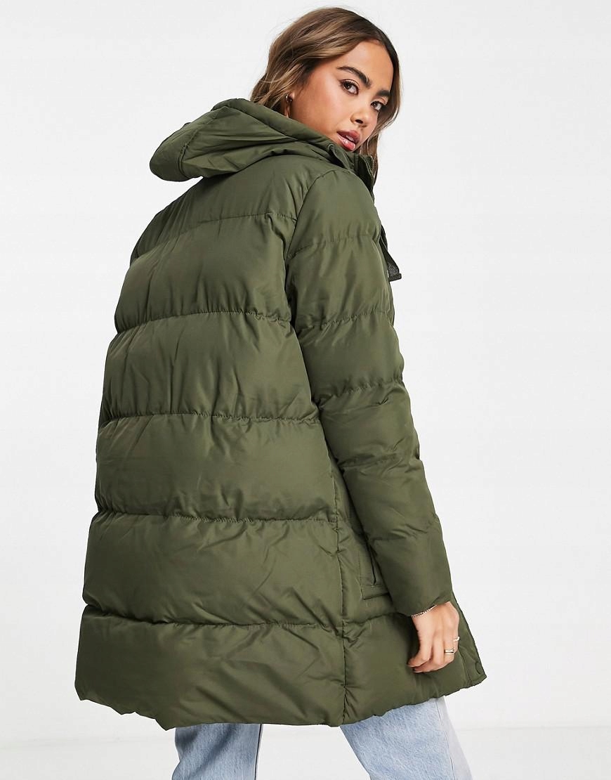 F2A002 ZIELONA KHAKI KURTKA PIKOWANA Z KAPTUREM BRAVE SOUL S Rozmiar S