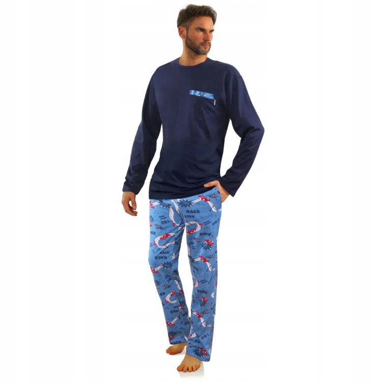 2660/09 Pánské pyžamo s dlouhým rukávem a kalhoty Sesto Senso