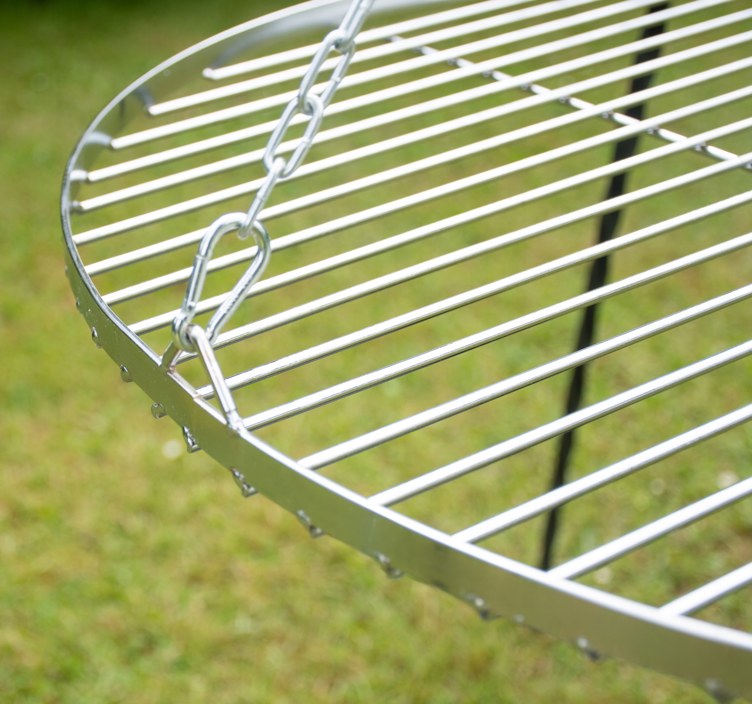 RUSZT DO GRILLA FI 60 CM OKRĄGŁY WISZĄCY TRÓJNÓG 7 Materiał stal