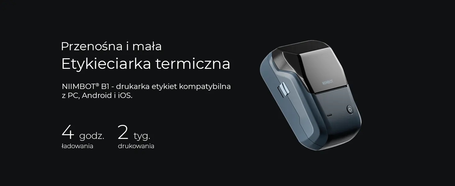 Drukarka termiczna NIIMBOT B1 + rolka etykiet Producent Niimbot
