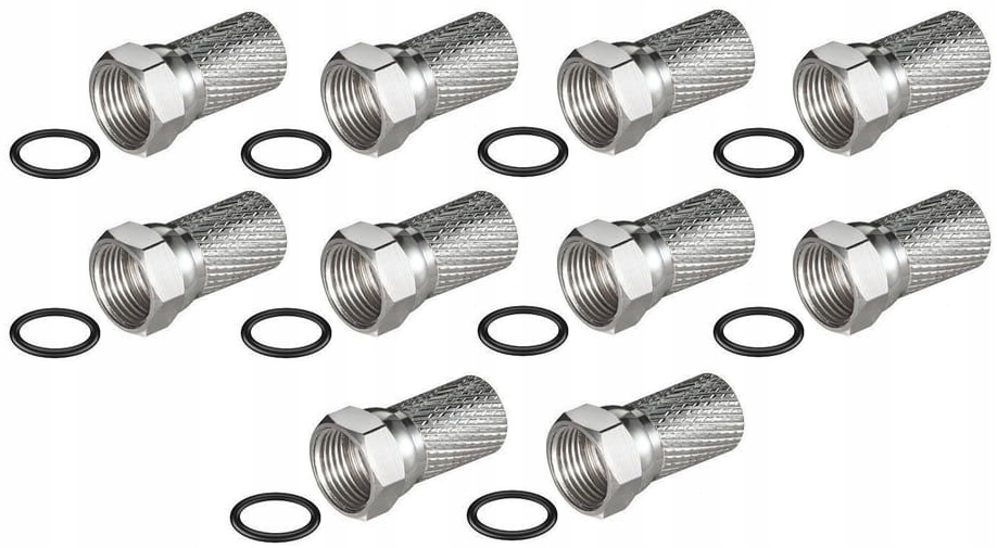 

Wtyk F Z Uszczelką Na Kabel Antenowy 6,8MM 10SZTUK