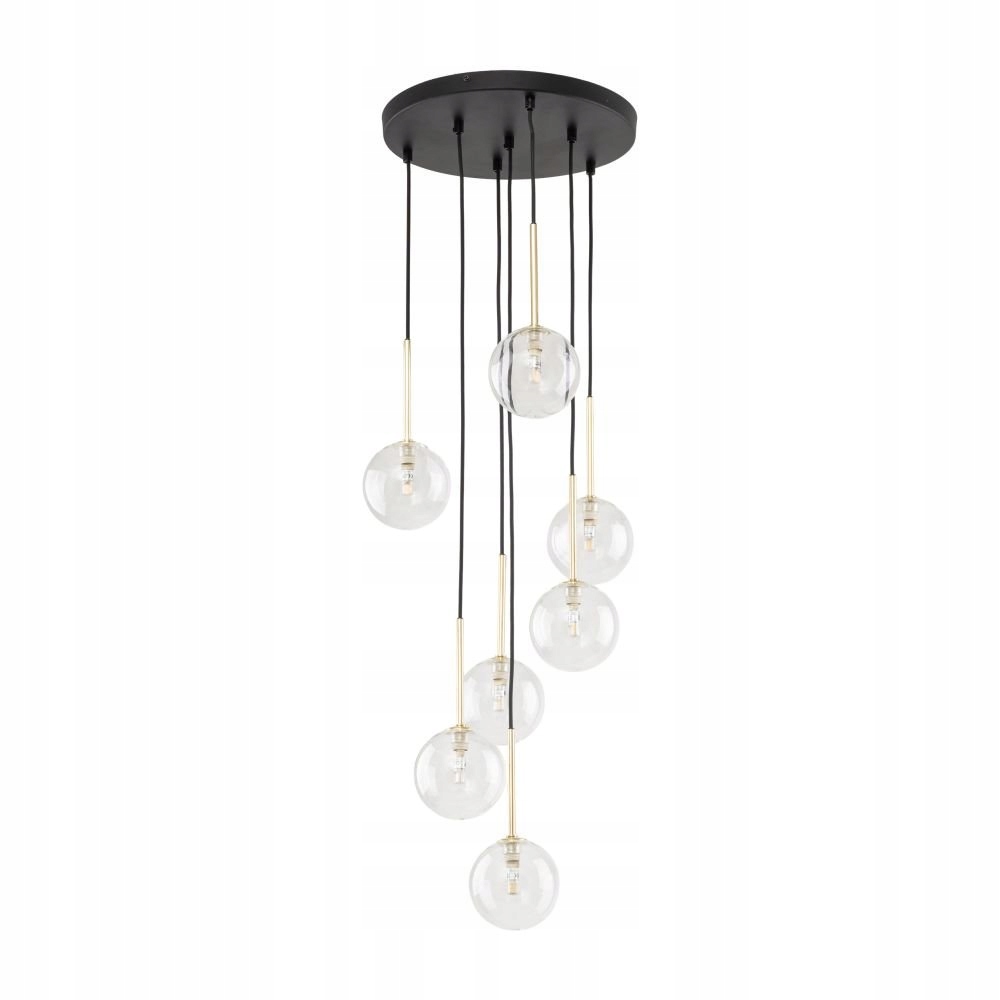 Závesná lampa Nilos Black/gold 5362 Tk Lighting
