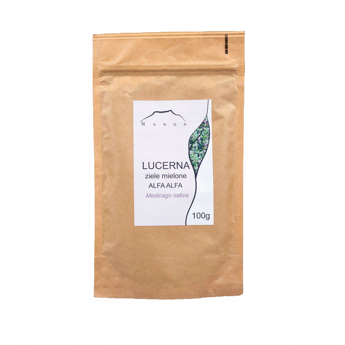 

Lucerna ziele mielone alfalfa 100g Nanga