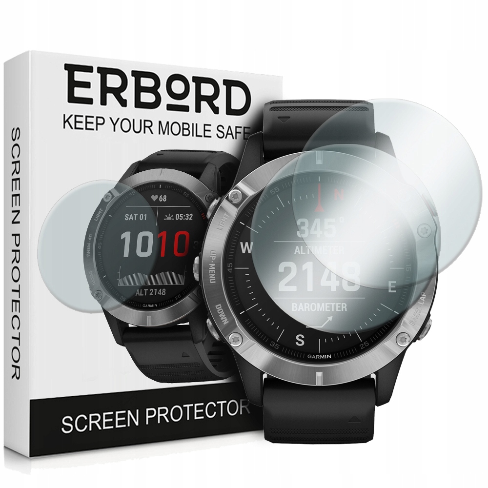 

2x Szkło Hartowane Erbord Do Garmin Fenix 6/6 Pro