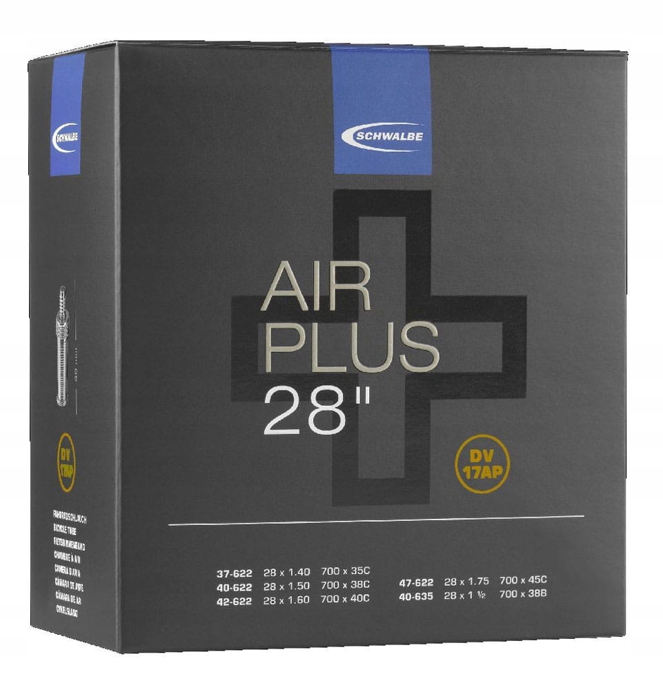 

Dętka 28 Schwalbe Air Plus 37/47-622/635 DV 40 mm