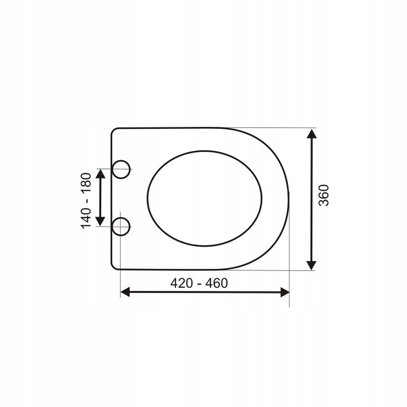DESKA DO ROCA GAP WOLNOOPADAJĄCA WYPINANA Z DUROPLASTU Linia style