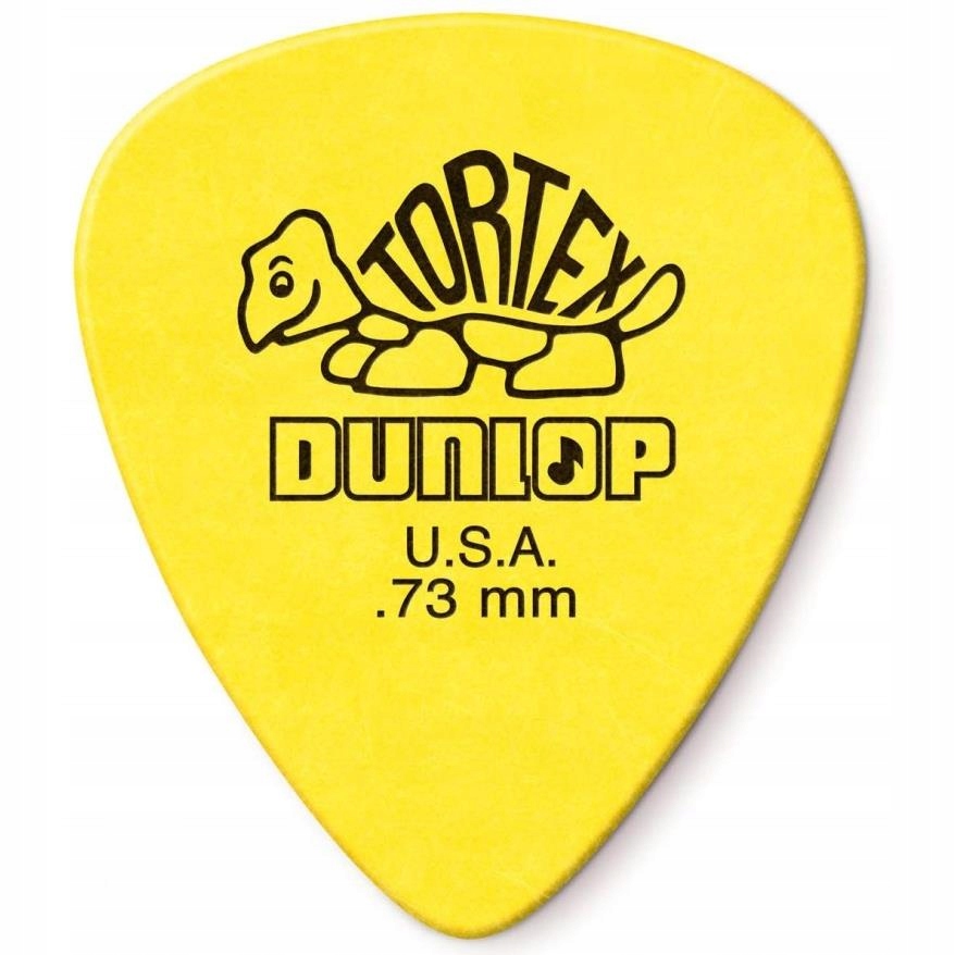 Kostka gitarowa Dunlop Tortex 0,73mm 418R Yellow