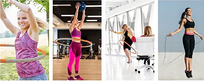 HULA HOP ODCHUDZAJĄCE SKŁADANE+SKAKANKA PIANKA 96C Model B/D